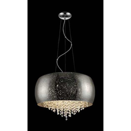 impex Impex PGH1802/05/CH Luna 5 Light Pendant Chrome Crystal - impex Impex PGH1802/05/CH Luna 5 Light Pendant Chrome Crystal