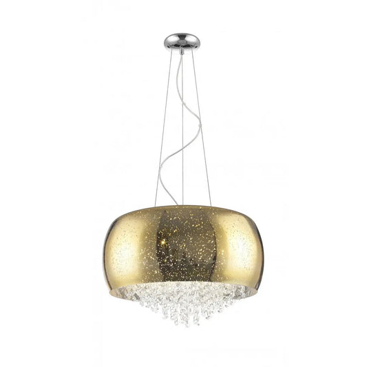 impex Impex PGH1802/05/G Luna 5 Light Pendant Gold Crystal - impex Impex PGH1802/05/G Luna 5 Light Pendant Gold Crystal
