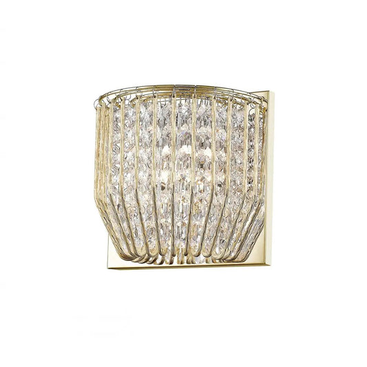 impex Impex CFH508052/01/WB/G Carlo 1 Light Wall Light Gold Crystal - impex Impex CFH508052/01/WB/G Carlo 1 Light Wall Light Gold Crystal