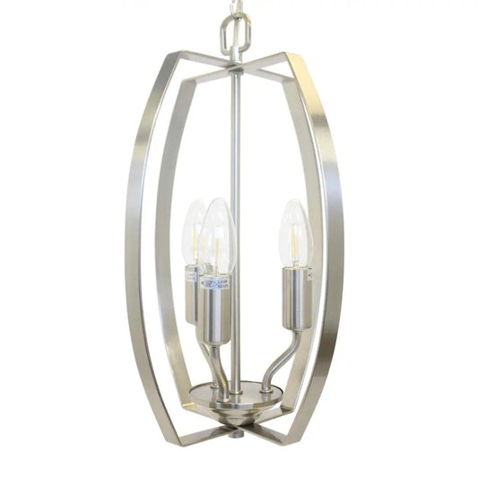 impex Impex LG1928/03/SN Alexis 3 Light Pendant Satin Nickel - impex Impex LG1928/03/SN Alexis 3 Light Pendant Satin Nickel