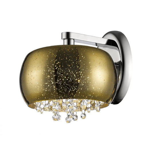 impex Impex PGH1802/01/WB/G Luna 1 Light Wall Light Gold Crystal - impex Impex PGH1802/01/WB/G Luna 1 Light Wall Light Gold Crystal