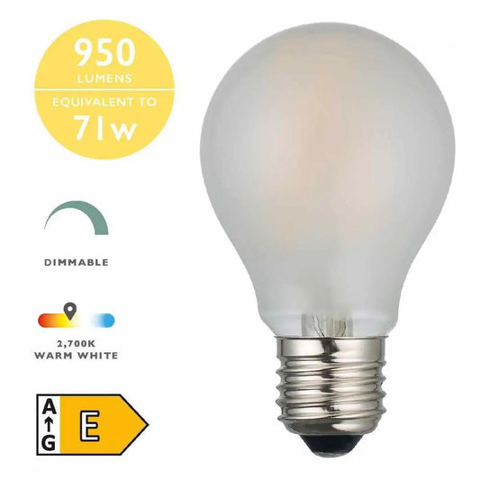 dar lighting Där Lighting Group BUL-E27-LED-17-I E27 GLS 8w LED Single Bulb Warm White Dimmable - dar lighting Där Lighting Group BUL-E27-LED-17-I E27 GLS 8w LED Single Bulb Warm White Dimmable