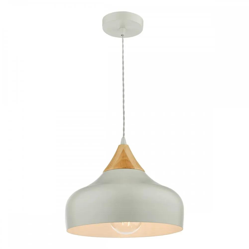 dar lighting Där Lighting Group, GAU0139 Gaucho 1 Light Single Pendant Grey And Wood - dar lighting Där Lighting Group, GAU0139 Gaucho 1 Light Single Pendant Grey And Wood