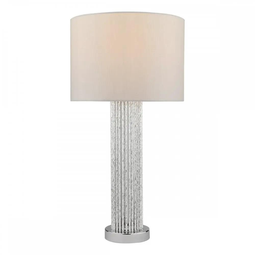 dar lighting Där Lighting Group, LAZ4239 Lazio Table Lamp Silver Rod Base With Faux Silk Shade - dar lighting Där Lighting Group, LAZ4239 Lazio Table Lamp Silver Rod Base With Faux Silk Shade