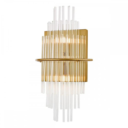 dar lighting Där Lighting Group, LUK0935 Lukas 2 Light Wall Light Antique Gold Glass - dar lighting Där Lighting Group, LUK0935 Lukas 2 Light Wall Light Antique Gold Glass
