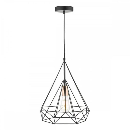 dar lighting Där Lighting Group, SWO0122 Sword 1 Light Single Pendant Black and Copper - dar lighting Där Lighting Group, SWO0122 Sword 1 Light Single Pendant Black and Copper