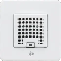 ml matt white Screwless 3W RMS Bluetooth Speaker Outlet - Matt White - Electrical ml matt white Screwless 3W RMS Bluetooth Speaker Outlet - Matt White Electrical