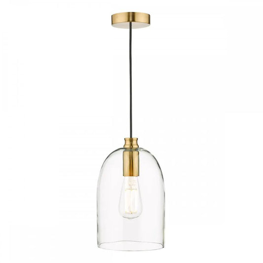 dar lighting Där Lighting Group, ARC0163 Archie Pendant Satin Bronze Glass - dar lighting Där Lighting Group, ARC0163 Archie Pendant Satin Bronze Glass