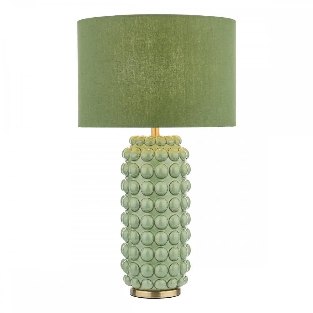 dar lighting Där Lighting Group, ETZ4224 Etzel Table Lamp Green Antique Brass With Shade - dar lighting Där Lighting Group, ETZ4224 Etzel Table Lamp Green Antique Brass With Shade