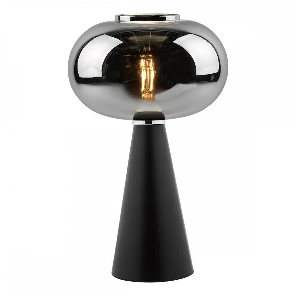 dar lighting Där Lighting Group, JEN4222 Jensen Table Lamp Smoked Glass Satin Black - dar lighting Där Lighting Group, JEN4222 Jensen Table Lamp Smoked Glass Satin Black