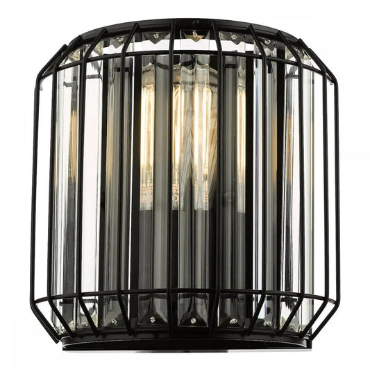 dar lighting Där Lighting Group, NAE0922 Naeva 2 Light Wall Light Matt Black Glass - dar lighting Där Lighting Group, NAE0922 Naeva 2 Light Wall Light Matt Black Glass