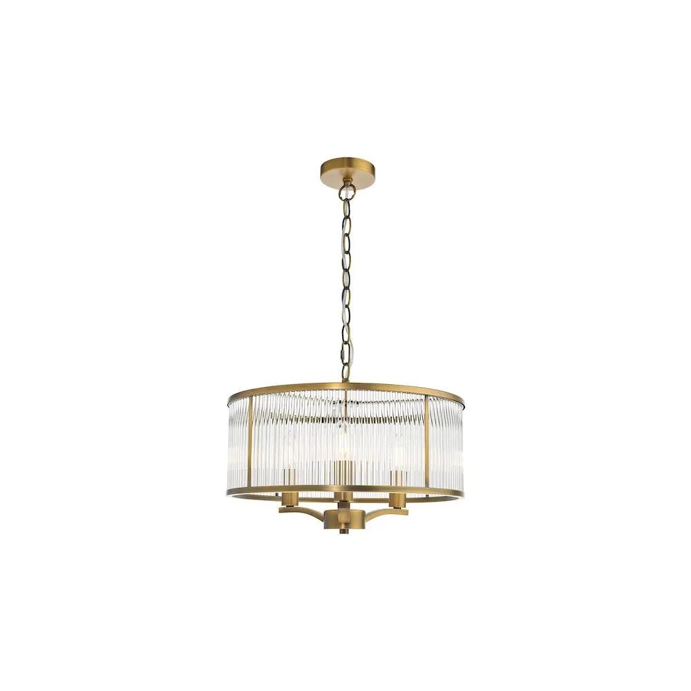 dar lighting Där Lighting Group, EVE0363 Evelyn 3 Light Pendant Antique Bronze and Glass - dar lighting Där Lighting Group, EVE0363 Evelyn 3 Light Pendant Antique Bronze and Glass