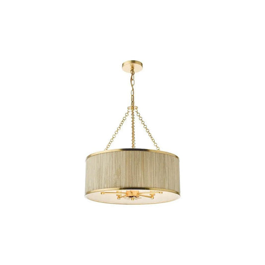 dar lighting Där Lighting Group, FEN0535 Fenella 5 Light Pendant Gold Leaf - dar lighting Där Lighting Group, FEN0535 Fenella 5 Light Pendant Gold Leaf