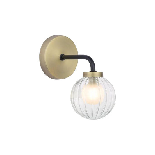 dar lighting Där Lighting Group, GIB0754 Gibbs Wall Light Antique Brass & Glass - dar lighting Där Lighting Group, GIB0754 Gibbs Wall Light Antique Brass & Glass