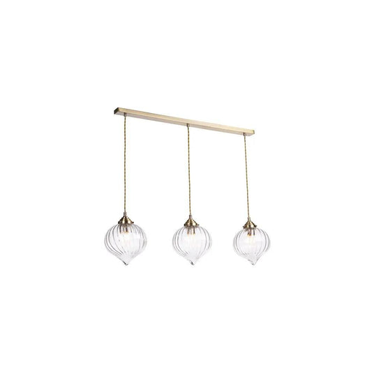 dar lighting Där Lighting Group, MYA0375 Mya 3 Light Bar Pendant Antique Brass and Glass - dar lighting Där Lighting Group, MYA0375 Mya 3 Light Bar Pendant Antique Brass and Glass