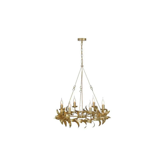 dar lighting Där Lighting Group, NAD0635 Nadria 6 Light Pendant Satin Gold - dar lighting Där Lighting Group, NAD0635 Nadria 6 Light Pendant Satin Gold