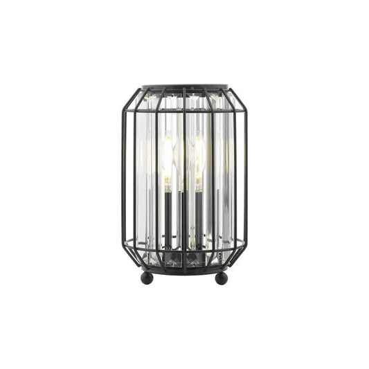 dar lighting Där Lighting Group, NAE4222 Naeva Table Lamp Matt Black and Crystal - dar lighting Där Lighting Group, NAE4222 Naeva Table Lamp Matt Black and Crystal