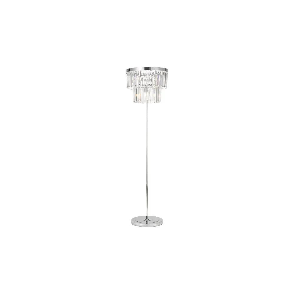 dar lighting Där Lighting Group, ANG4908 Angel 6 Light Floor Lamp Polished Chrome Crystal - dar lighting Där Lighting Group, ANG4908 Angel 6 Light Floor Lamp Polished Chrome Crystal
