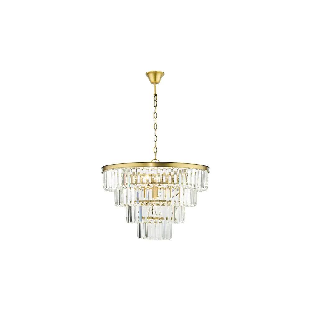 dar lighting Där Lighting Group, RHA0663 Rhapsody 6 Light Tiered Pendant Crystal and Bronze - dar lighting Där Lighting Group, RHA0663 Rhapsody 6 Light Tiered Pendant Crystal and Bronze
