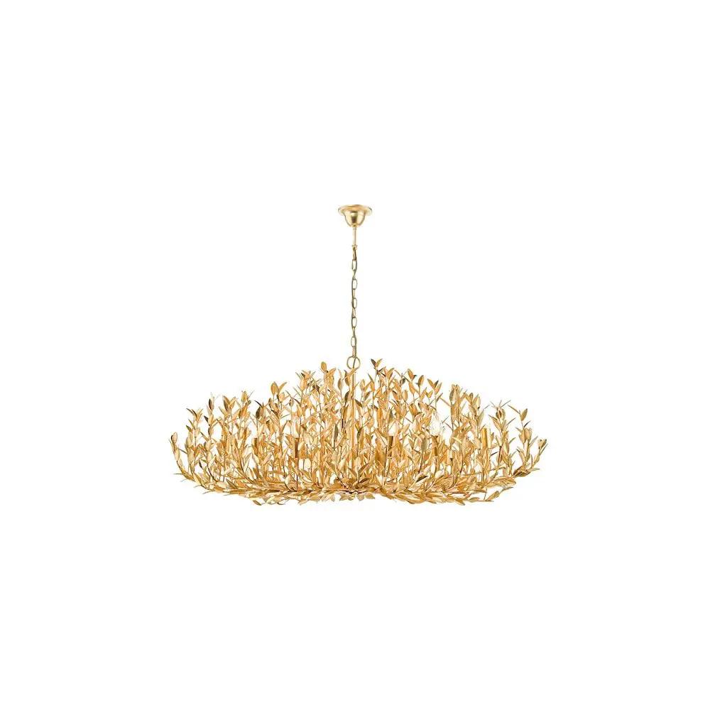 dar lighting Där Lighting Group, SIL1235 Silvius 12 Light Oval Pendant Gold Leaf - dar lighting Där Lighting Group, SIL1235 Silvius 12 Light Oval Pendant Gold Leaf