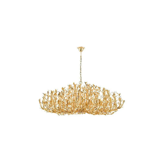 dar lighting Där Lighting Group, SIL1235 Silvius 12 Light Oval Pendant Gold Leaf - dar lighting Där Lighting Group, SIL1235 Silvius 12 Light Oval Pendant Gold Leaf