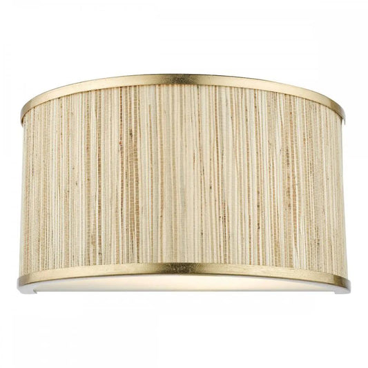 dar lighting Där Lighting Group, FEN0935 Fenella 2 Light Wall Light Gold Leaf and Seagrass - dar lighting Där Lighting Group, FEN0935 Fenella 2 Light Wall Light Gold Leaf and Seagrass