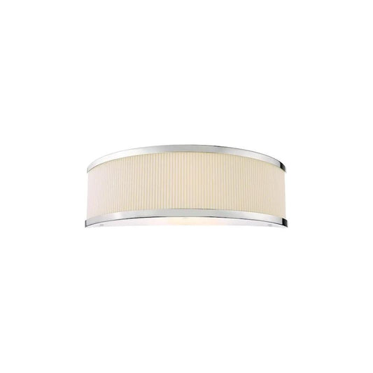 dar lighting Där Lighting Group, ALV0733 Alvaro Wall Light Polished Chrome With Ivory Shade - dar lighting Där Lighting Group, ALV0733 Alvaro Wall Light Polished Chrome With Ivory Shade