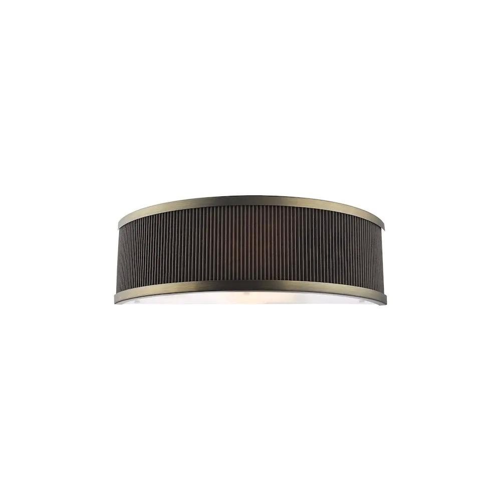 dar lighting Där Lighting Group ALV0739 Alvaro Wall Light Antique Bronze With Brown Shade (S) - dar lighting Där Lighting Group ALV0739 Alvaro Wall Light Antique Bronze With Brown Shade (S)