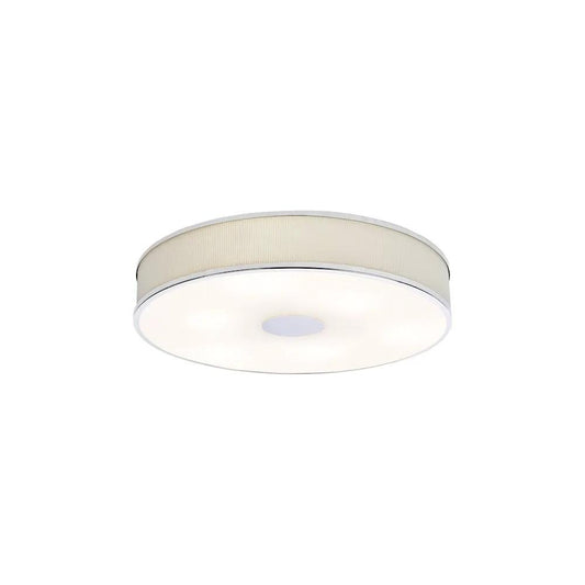 dar lighting Där Lighting Group, ALV6433 Alvaro 6 Light Flush Polished Chrome With Ivory shade - dar lighting Där Lighting Group, ALV6433 Alvaro 6 Light Flush Polished Chrome With Ivory shade