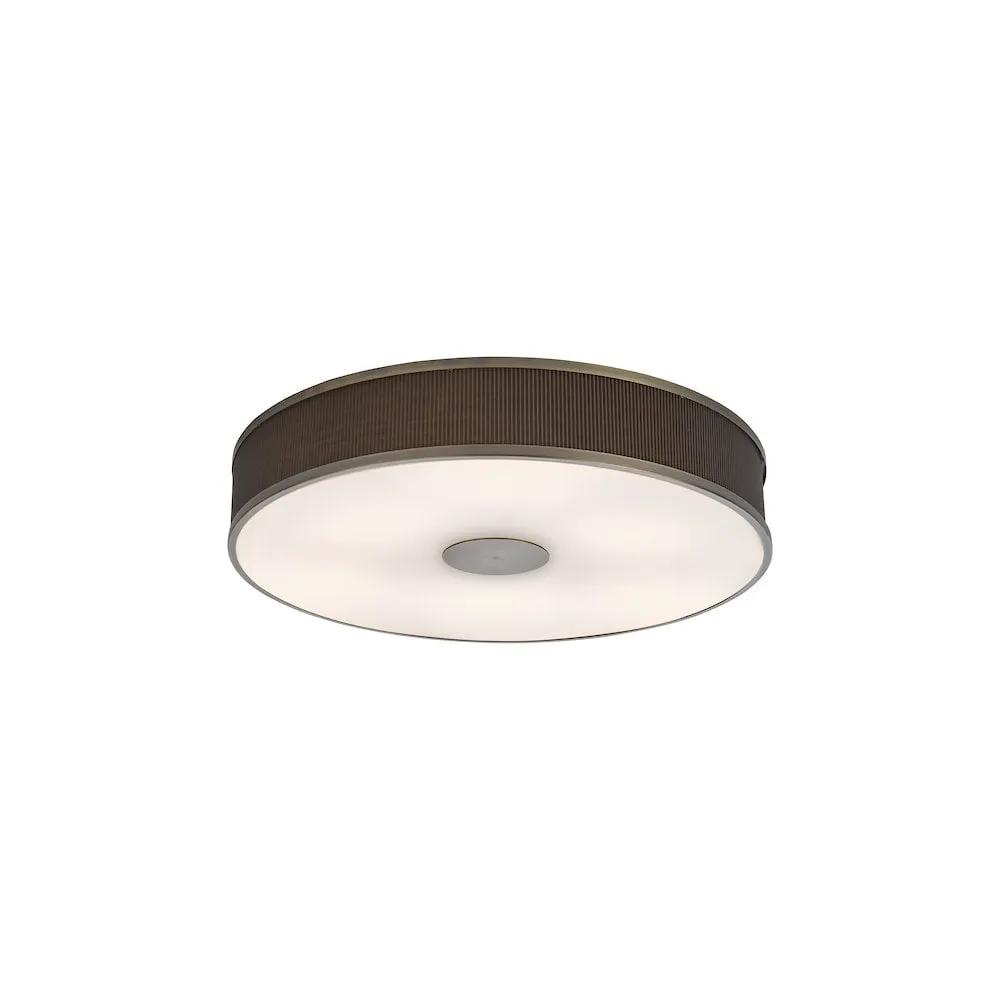 dar lighting Där Lighting Group, ALV6439 Alvaro 6 Light Flush Antique Bronze With Brown Shade - dar lighting Där Lighting Group, ALV6439 Alvaro 6 Light Flush Antique Bronze With Brown Shade