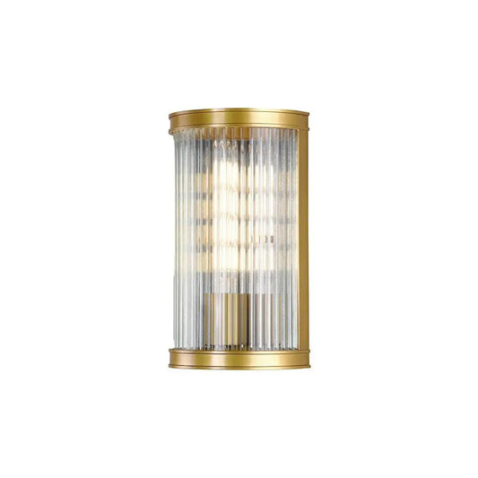 dar lighting Där Lighting Group, BIA0763 Bianka Wall Light Bronze and Ribbed Glass - dar lighting Där Lighting Group, BIA0763 Bianka Wall Light Bronze and Ribbed Glass