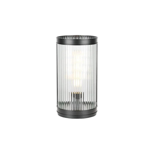 dar lighting Där Lighting Group, BIA4222 Bianka Table Lamp Matt Black and Ribbed Glass - dar lighting Där Lighting Group, BIA4222 Bianka Table Lamp Matt Black and Ribbed Glass