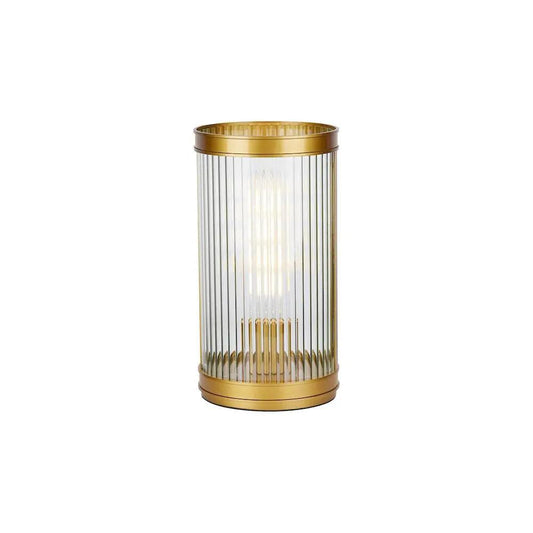 dar lighting Där Lighting Group BIA4263 Bianka Table Lamp Bronze and Ribbed Glass (S) - dar lighting Där Lighting Group BIA4263 Bianka Table Lamp Bronze and Ribbed Glass (S)
