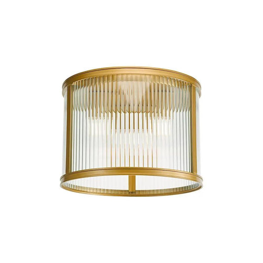 dar lighting Där Lighting Group, BIA5363 Bianka 3 Light Flush Bronze and Ribbed Glass - dar lighting Där Lighting Group, BIA5363 Bianka 3 Light Flush Bronze and Ribbed Glass