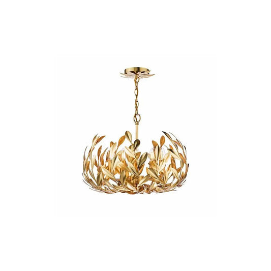 dar lighting Där Lighting Group, ERC0535 Ercilia 5 Light Pendant Gold Leaf - dar lighting Där Lighting Group, ERC0535 Ercilia 5 Light Pendant Gold Leaf