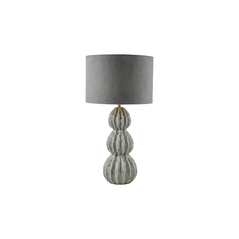 dar lighting Där Lighting Group, LOR4239 Lorelai Ceramic Table Lamp Grey With Shade - dar lighting Där Lighting Group, LOR4239 Lorelai Ceramic Table Lamp Grey With Shade