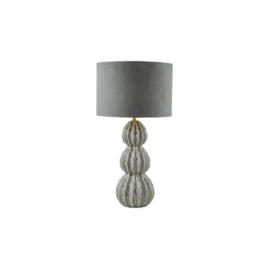 dar lighting Där Lighting Group, LOR4239 Lorelai Ceramic Table Lamp Grey With Shade - dar lighting Där Lighting Group, LOR4239 Lorelai Ceramic Table Lamp Grey With Shade