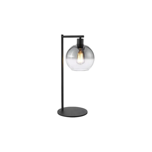 dar lighting Där Lighting Group, LYC4222 Lycia Table Lamp Matt Black and Smoked Ombre Glass - dar lighting Där Lighting Group, LYC4222 Lycia Table Lamp Matt Black and Smoked Ombre Glass