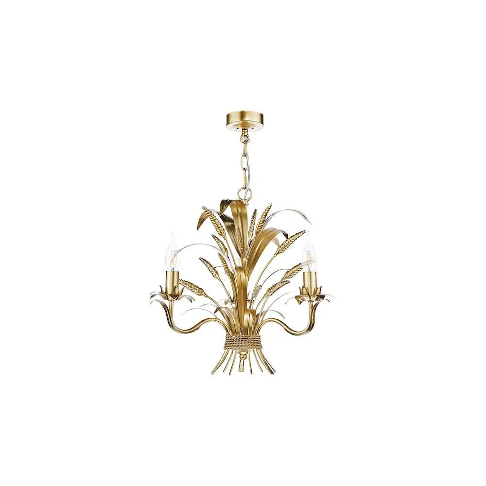 dar lighting Där Lighting Group, PHA0335 Phaedra 3 Light Pendant Gold - dar lighting Där Lighting Group, PHA0335 Phaedra 3 Light Pendant Gold
