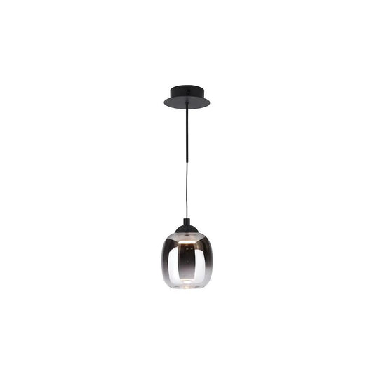 dar lighting Där Lighting Group, RAM0722 Ramona Pendant/Wall Light Matt Black Ombre Glass LED - dar lighting Där Lighting Group, RAM0722 Ramona Pendant/Wall Light Matt Black Ombre Glass LED