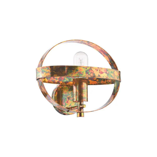 dar lighting Där Lighting Group, SYM0764 Symbol Wall Light Mottled Copper - dar lighting Där Lighting Group, SYM0764 Symbol Wall Light Mottled Copper
