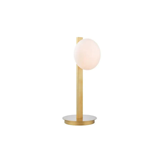 dar lighting Där Lighting Group, TAU4235 Tauri Table Lamp Matt Gold and Opal Glass - dar lighting Där Lighting Group, TAU4235 Tauri Table Lamp Matt Gold and Opal Glass