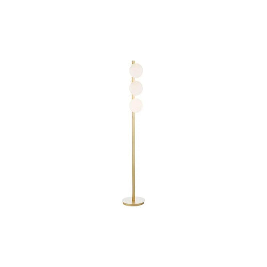 dar lighting Där Lighting Group, TAU4935 Tauri 3 Light Floor Lamp Matt Gold and Opal Glass - dar lighting Där Lighting Group, TAU4935 Tauri 3 Light Floor Lamp Matt Gold and Opal Glass