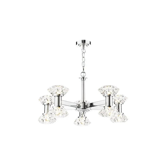 dar lighting Där Lighting Group, TIA2350 Tiana 10 Light Armed Pendant Polished Chrome - dar lighting Där Lighting Group, TIA2350 Tiana 10 Light Armed Pendant Polished Chrome