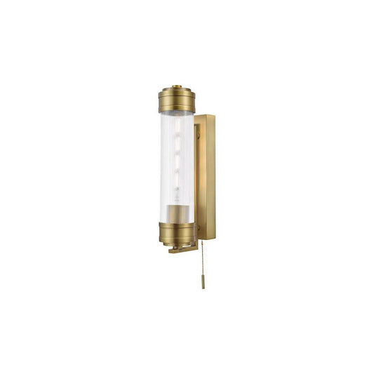 dar lighting Där Lighting Group TOM0763 Tommaso Bathroom Wall Light Antique Bronze and Ribbed Glass IP44 (S) - dar lighting Där Lighting Group TOM0763 Tommaso Bathroom Wall Light Antique Bronze and Ribbed Glass IP44 (S)