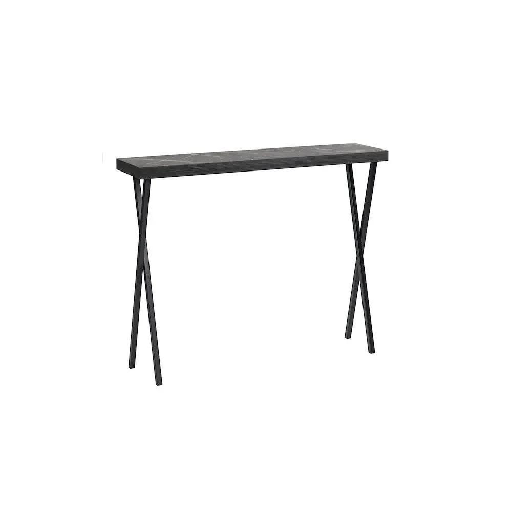 dar lighting Där Lighting Group, 001DAT004 Data Console Table Dark Marble Effect - dar lighting Där Lighting Group, 001DAT004 Data Console Table Dark Marble Effect