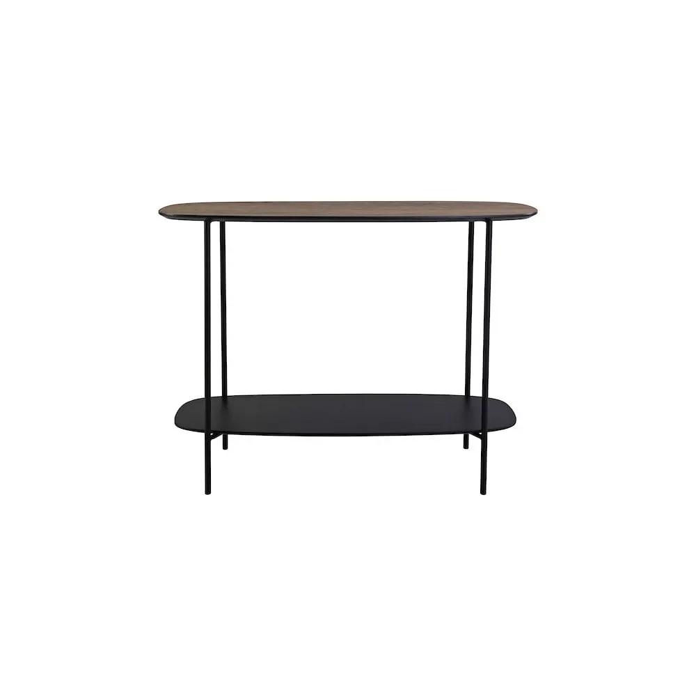 dar lighting Där Lighting Group, 001ETO001 Etoile Console Table Mocha Veneer and Matt Black - dar lighting Där Lighting Group, 001ETO001 Etoile Console Table Mocha Veneer and Matt Black