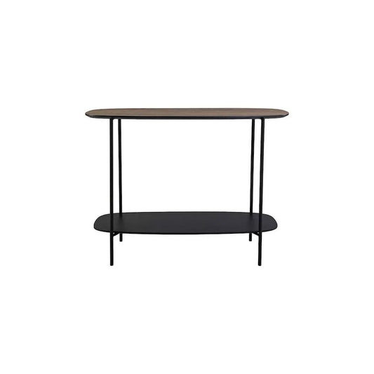 dar lighting Där Lighting Group, 001ETO001 Etoile Console Table Mocha Veneer and Matt Black - dar lighting Där Lighting Group, 001ETO001 Etoile Console Table Mocha Veneer and Matt Black