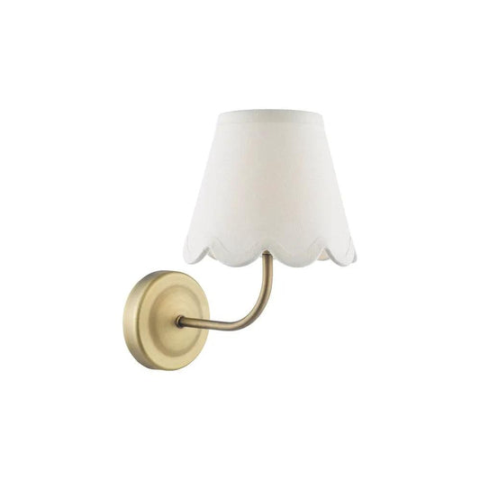 dar lighting Där Lighting Group, NAV0775-NER262 Navarro Rechargeable Wall Light Matt Antique Brass With Shade LED - dar lighting Där Lighting Group, NAV0775-NER262 Navarro Rechargeable Wall Light Matt Antique Brass With Shade LED