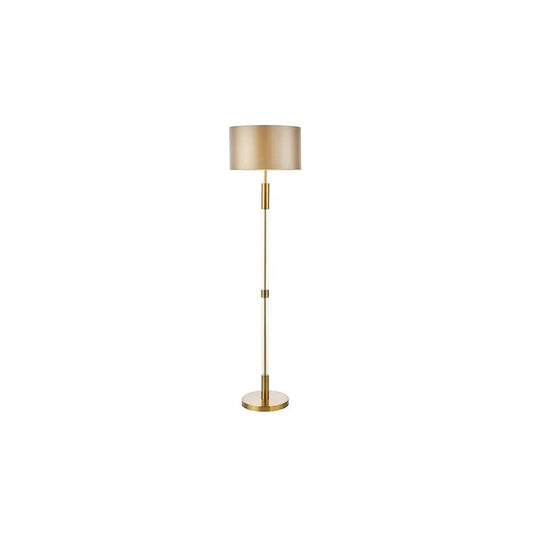 dar lighting Där Lighting Group, SYL4975-LYR1629 Sylvester Floor Lamp Antique Brass and Glass With Shade - dar lighting Där Lighting Group, SYL4975-LYR1629 Sylvester Floor Lamp Antique Brass and Glass With Shade